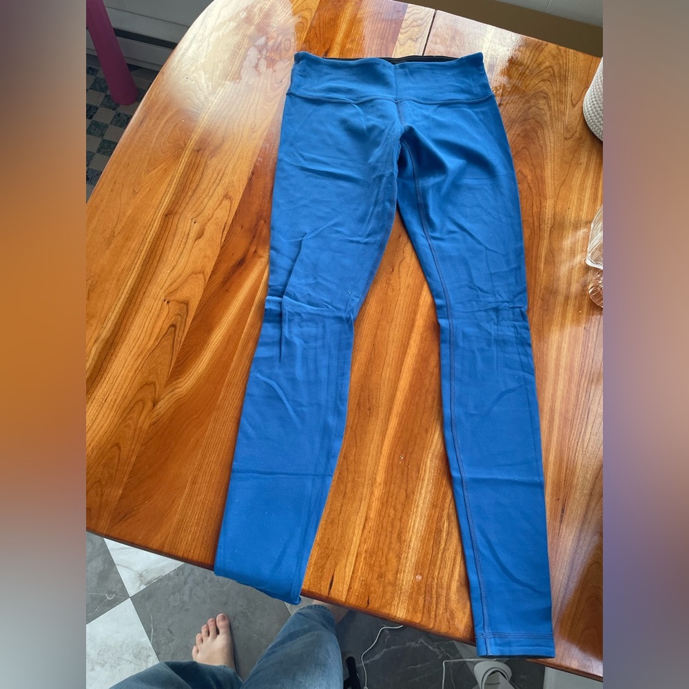 Reversible lululemon leggings blue/black